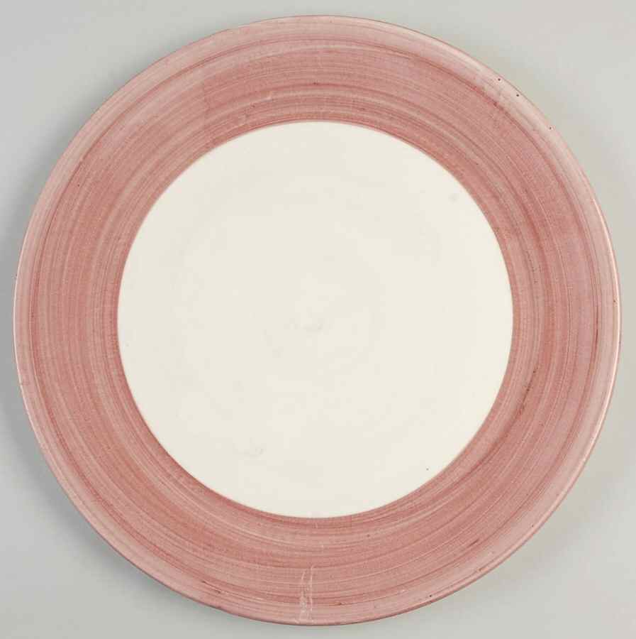 Pastel Band Mauve 13" Chop Plate (Round Platter) by Holdenby-1