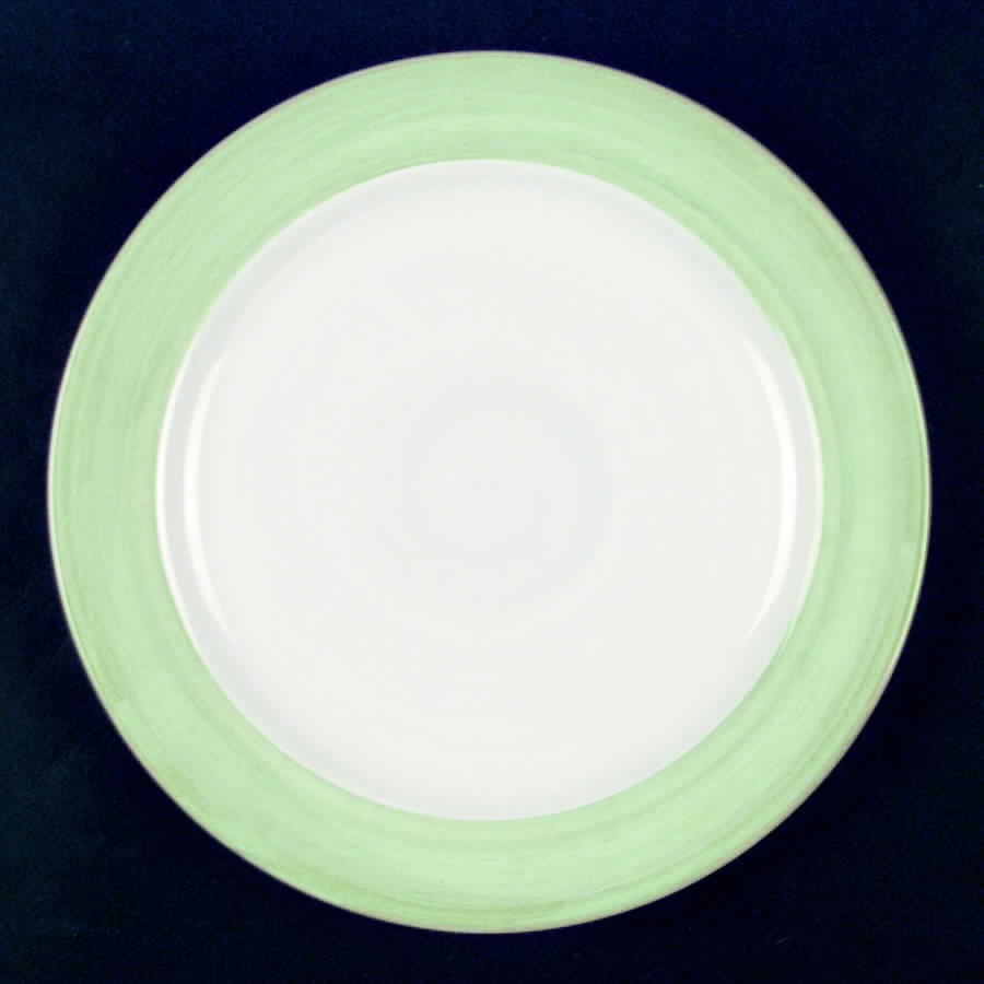 Pastel Band Green Dinner Plate by Holdenby-1