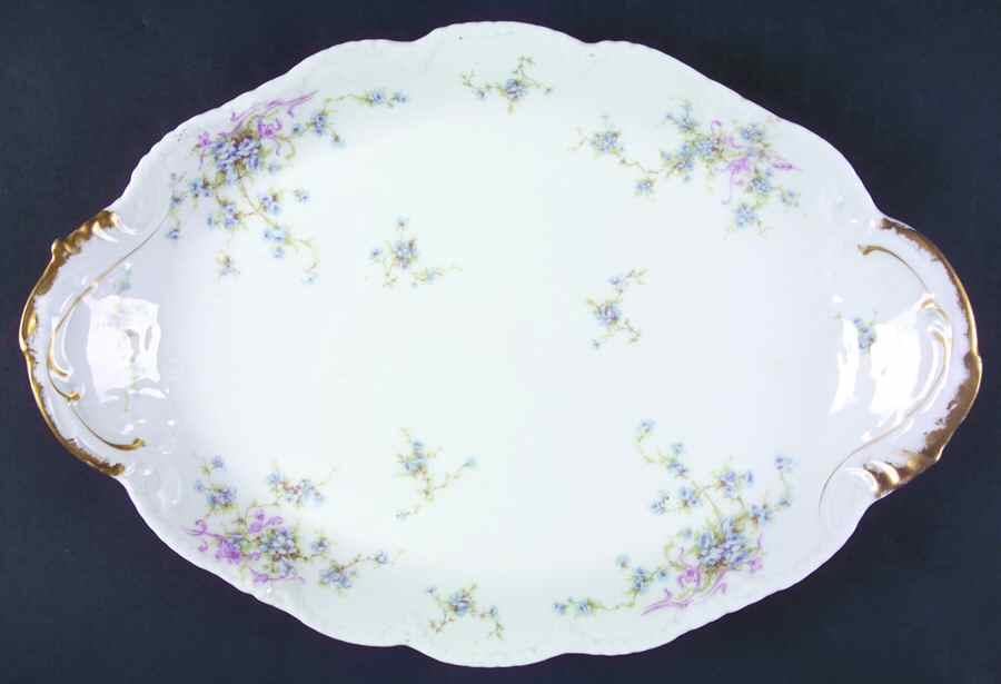 Schleiger 155-1 16" Oval Serving Platter by Haviland-1