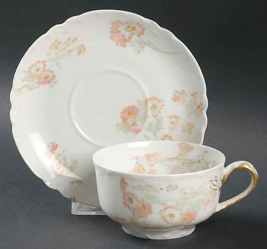 Schleiger 237-2 Flat Cup & Saucer Set by Haviland-1