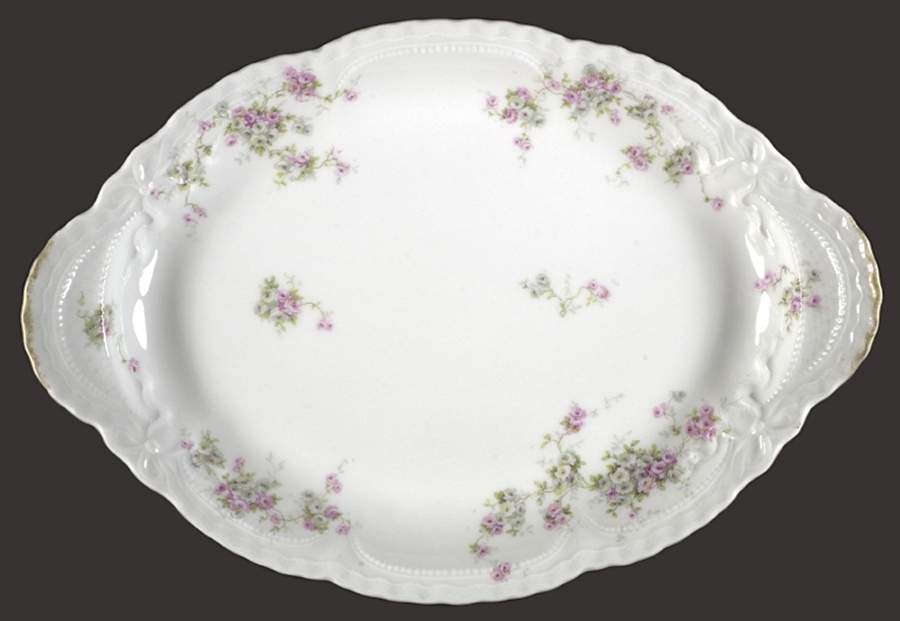 Schleiger 320m 14" Oval Serving Platter by Haviland-1