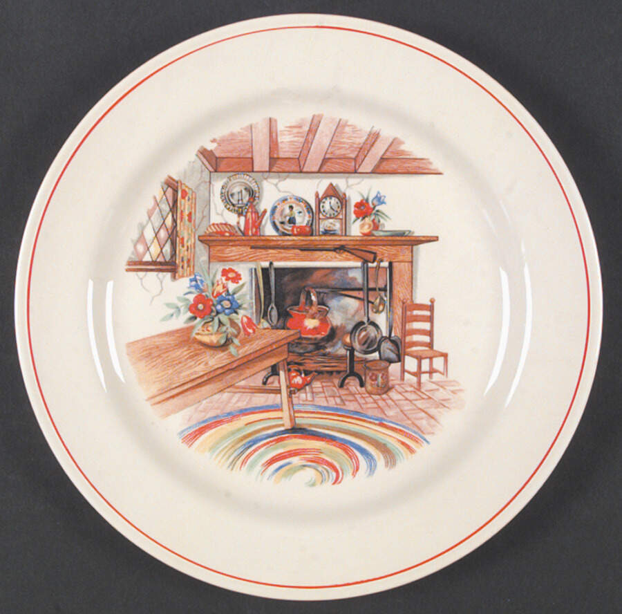 Colonial Kitchen Dinner Plate by Homer Laughlin -1