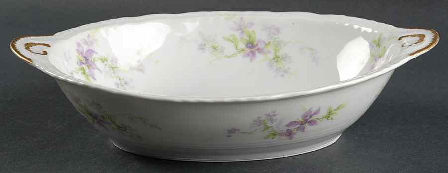 H1076 10" Oval Vegetable Bowl by Haviland-1