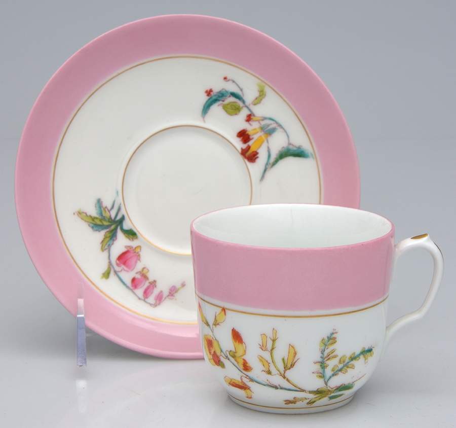 H1135 Flat Cup & Saucer Set by Haviland-1
