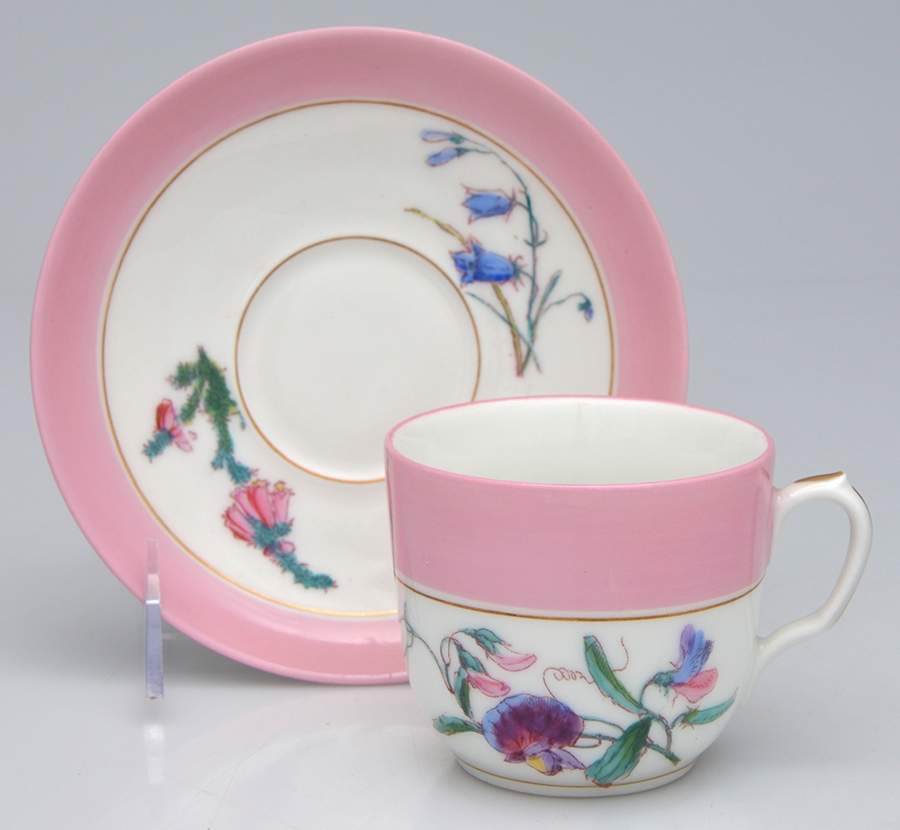 H1135 Flat Cup & Saucer Set by Haviland-1