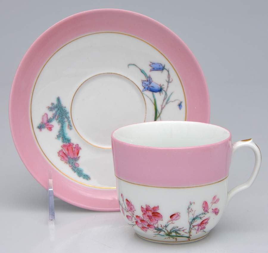 H1135 Flat Cup & Saucer Set by Haviland-1
