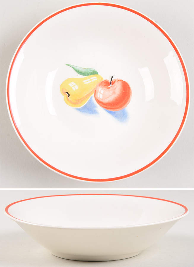 Red Apple I Coupe Cereal Bowl by Harker-1