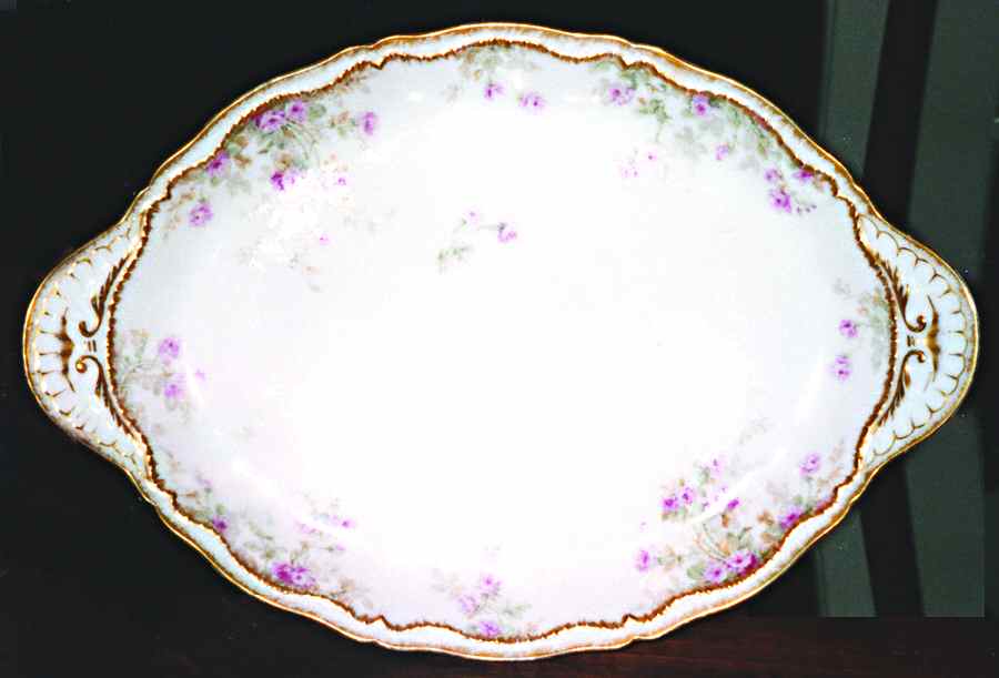 Schleiger 311 14" Oval Serving Platter by Haviland-1