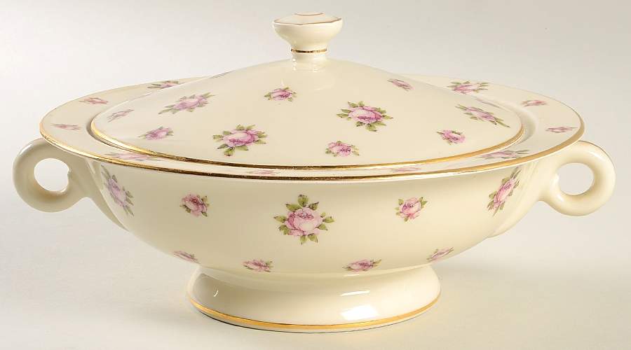 Chintz Round Covered Vegetable by Haviland-1