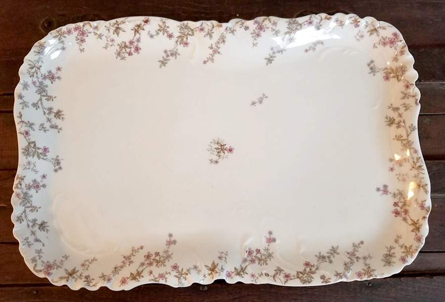 Schleiger 81A 18" Rectangular Serving Platter by Haviland-1