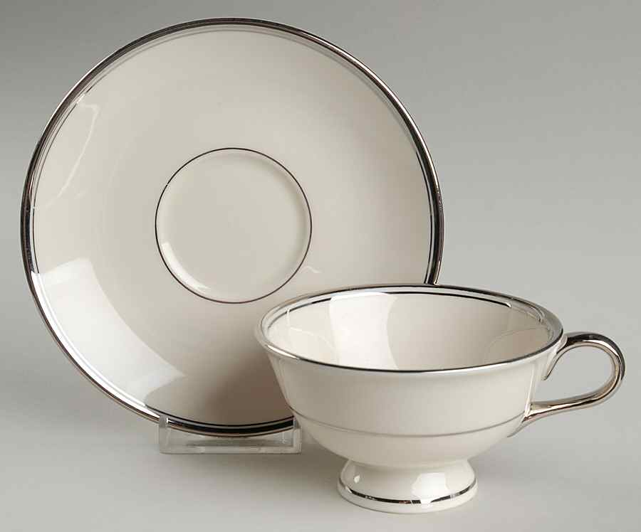 Simplicity Footed Cup & Saucer Set by Hope Chest-1