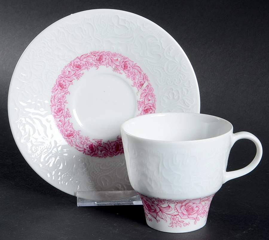 212 Flat Cup & Saucer Set by Hutschenreuther-1