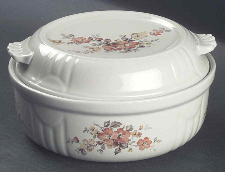 Gaillardia 2 Qt Round Covered Casserole by Hall-1