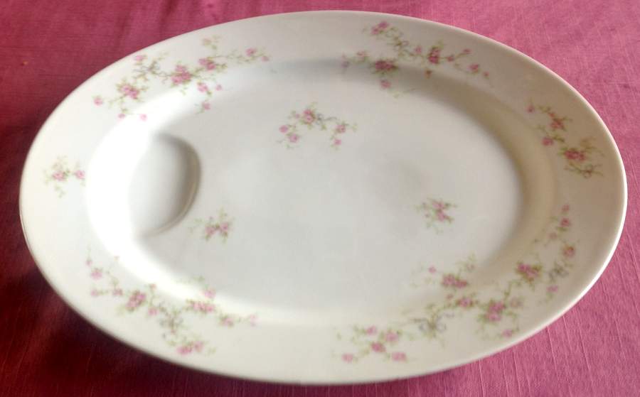 Schleiger 161B 13" Oval Serving Platter by Haviland-1