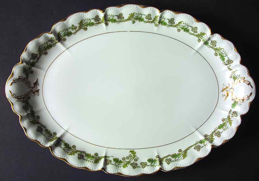 H1102 16" Oval Serving Platter by Haviland-1