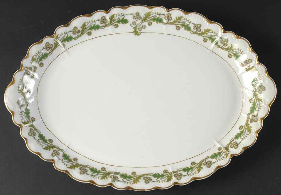 H1102 14" Oval Serving Platter by Haviland-1