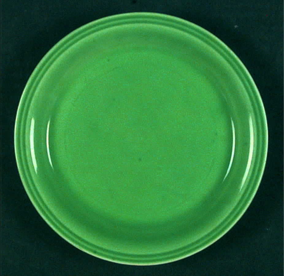 Carnival Green Bread & Butter Plate by Homer Laughlin -1