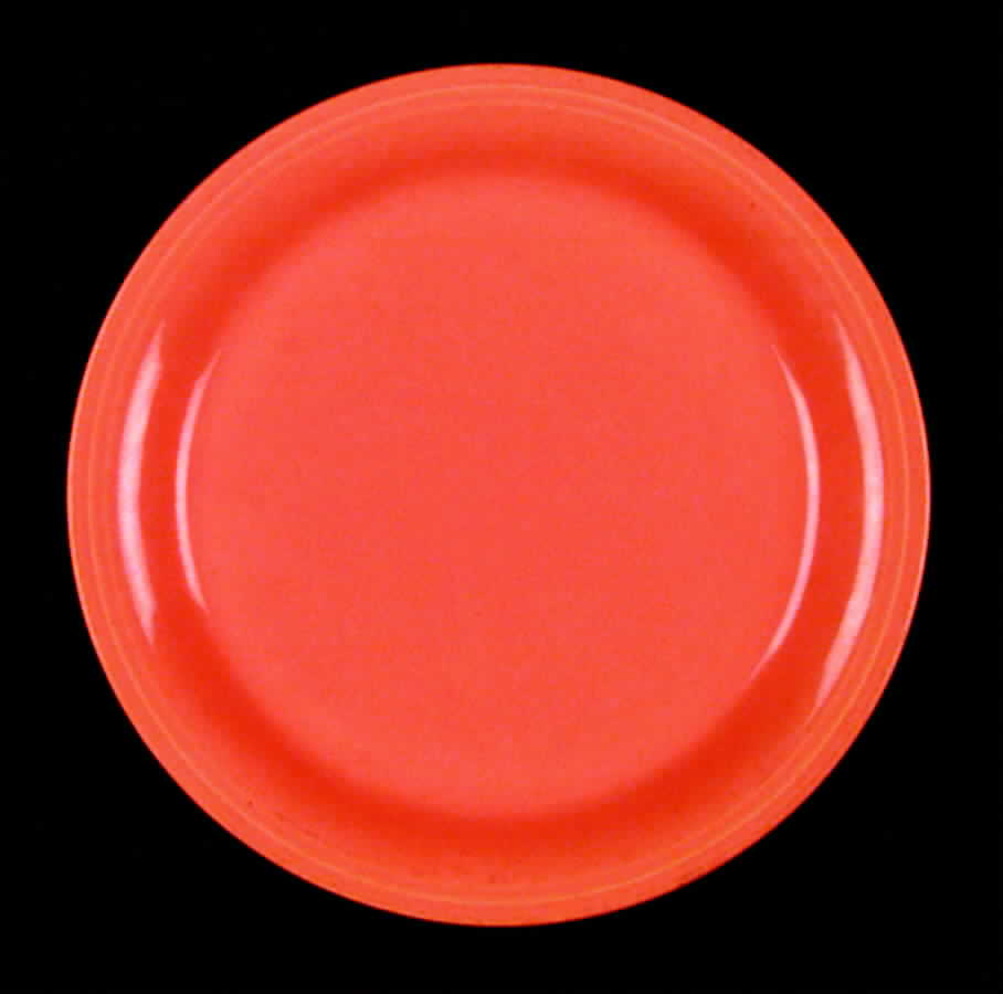 Carnival Red Dinner Plate by Homer Laughlin -1