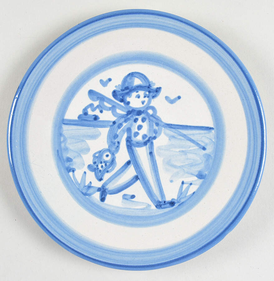 Fisherman Salad/Dessert Plate by M A Hadley-1