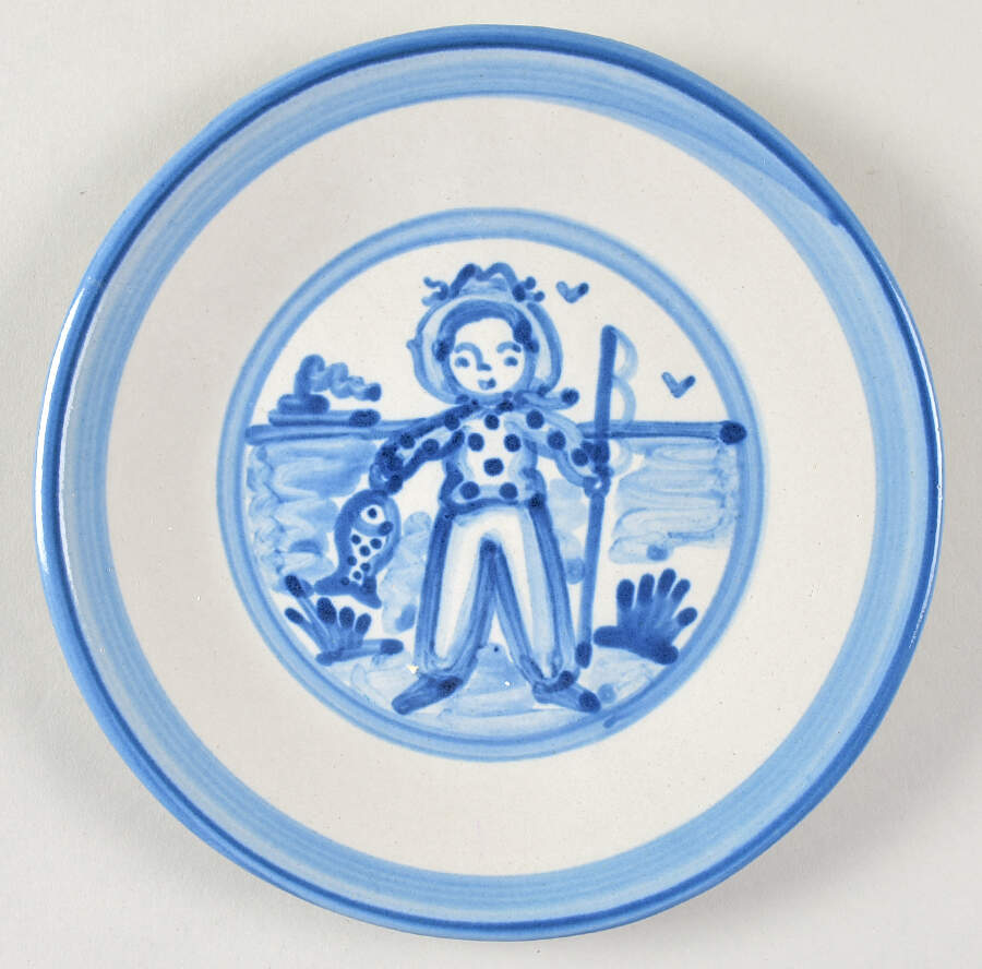 Fisherman Salad/Dessert Plate by M A Hadley-1