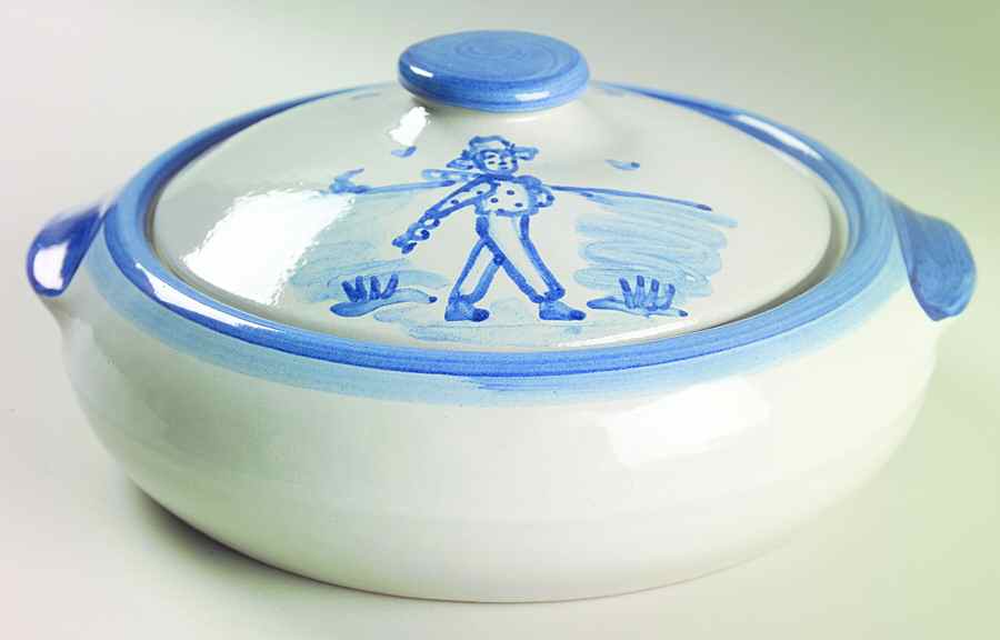Fisherman 2 Qt Round Covered Casserole by M A Hadley-1