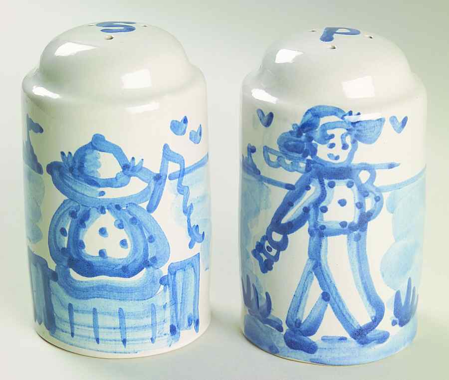 Fisherman Salt & Pepper Set by M A Hadley-1