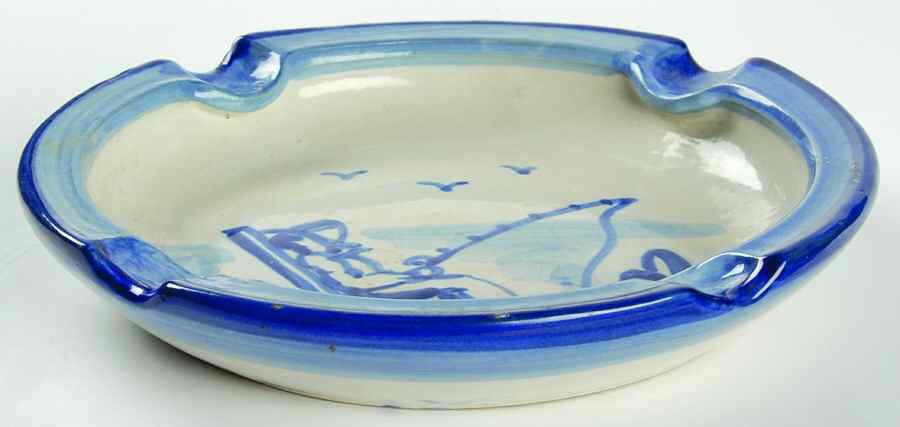 Fisherman 7" Ashtray by M A Hadley-1