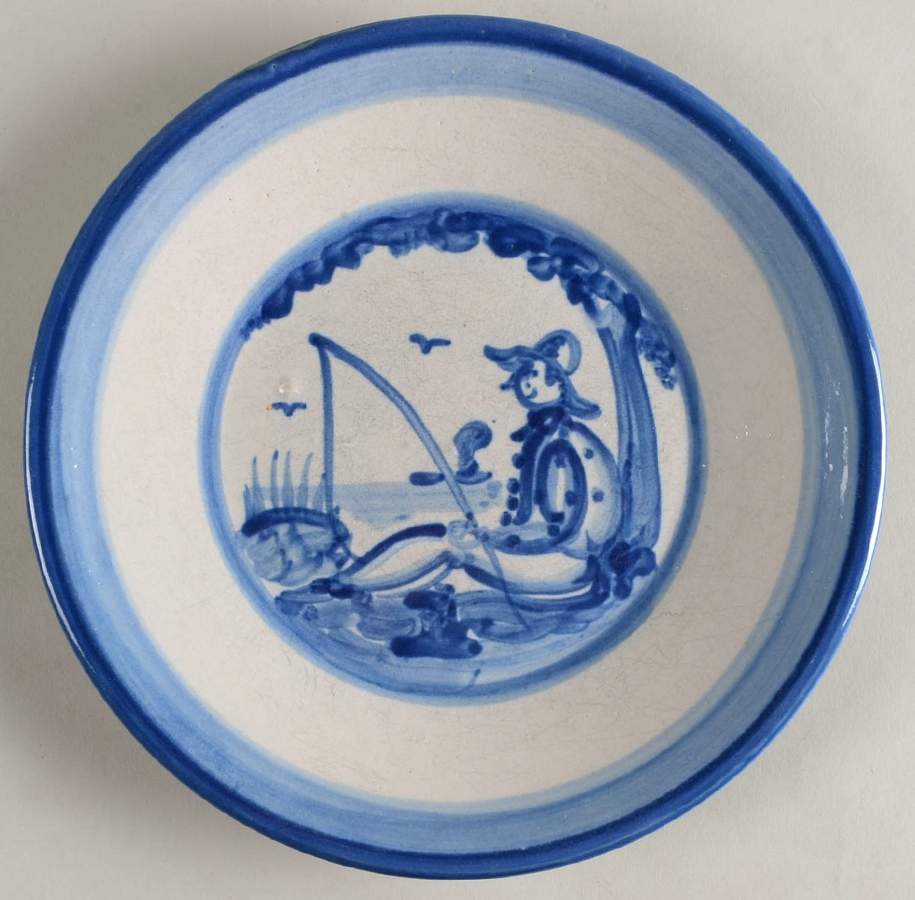 Fisherman Luncheon Plate by M A Hadley-1
