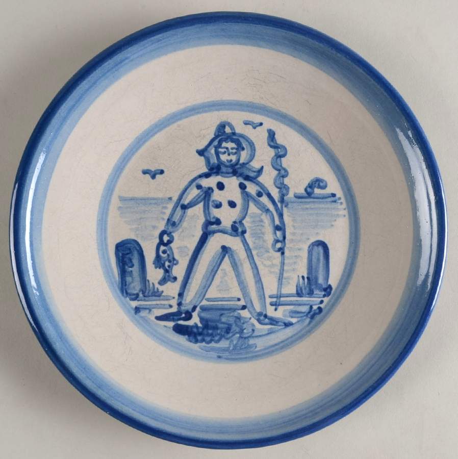 Fisherman Luncheon Plate by M A Hadley-1