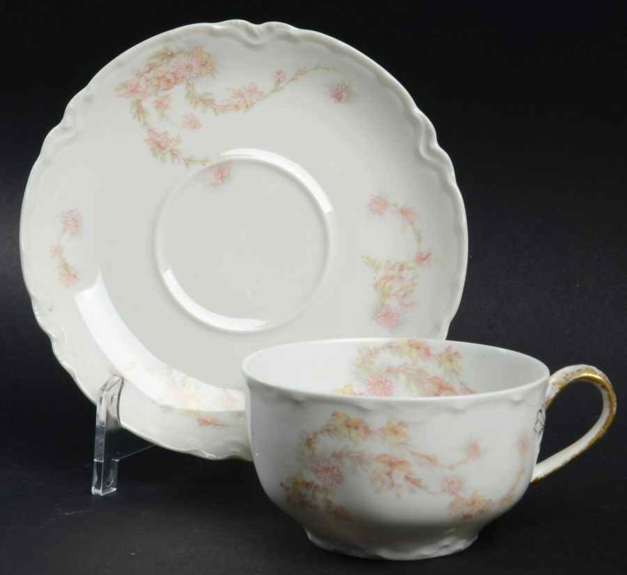 Schleiger 247-2 Flat Cup & Saucer Set by Haviland-1