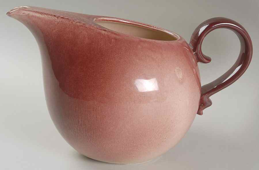 Crescent Strawberry Maroon Teapot No Lid by Hull-1