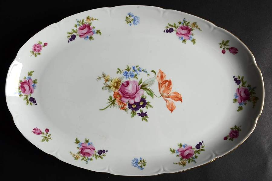 HEP16 15" Oval Serving Platter by Graf Von Henneberg-1