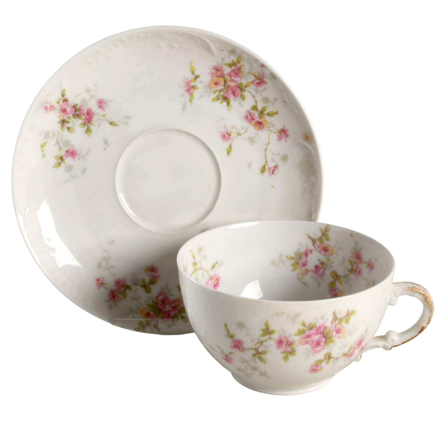 Schleiger 150-5 Oversized Cup & Saucer Set by Haviland-1