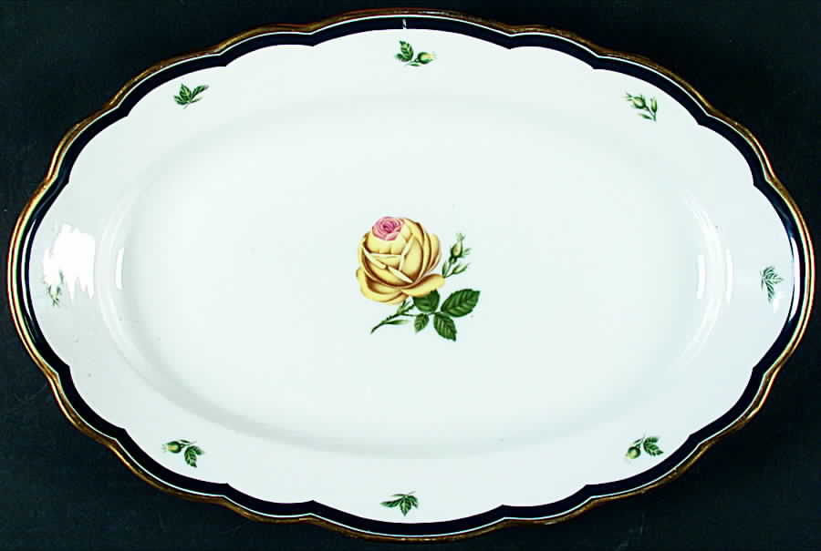 Gelbe Rose 15" Oval Serving Platter by Hutschenreuther-1