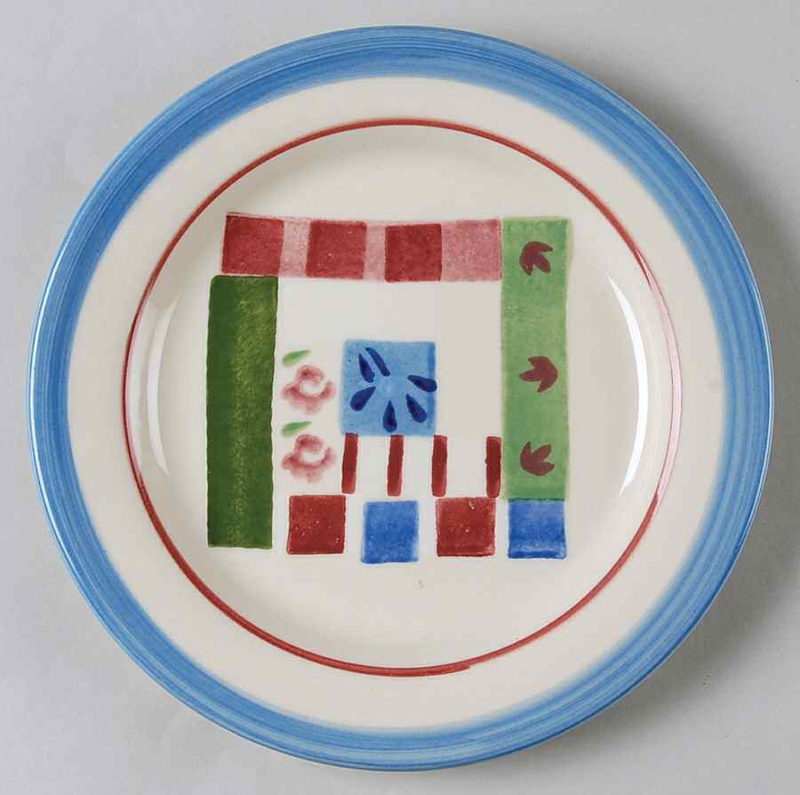 Mount Vernon Quilt Salad Plate by Hartstone-1