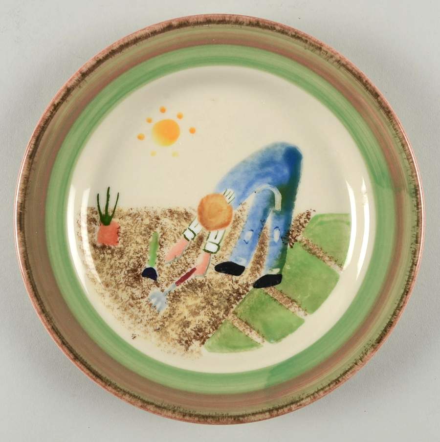 Garden Folk Salad Plate by Hartstone-1