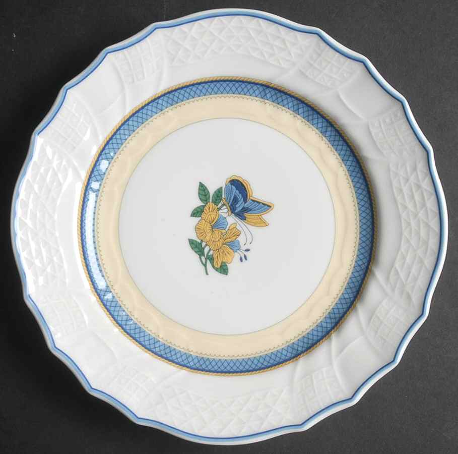 Elysee Bleu Salad/Dessert Plate by Hutschenreuther-1