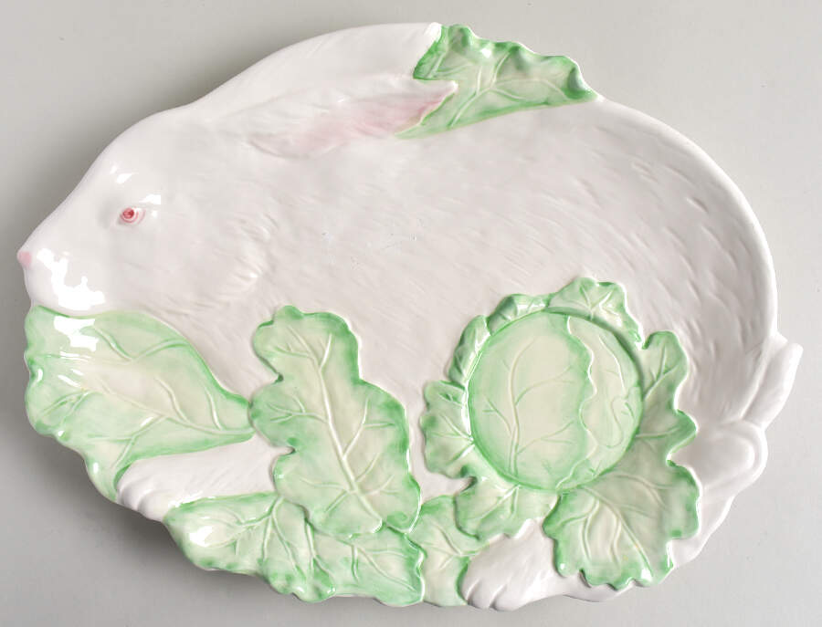 Rabbit Parade Chip Bowl/Plate for Chip & Dip Set by Haldon-1