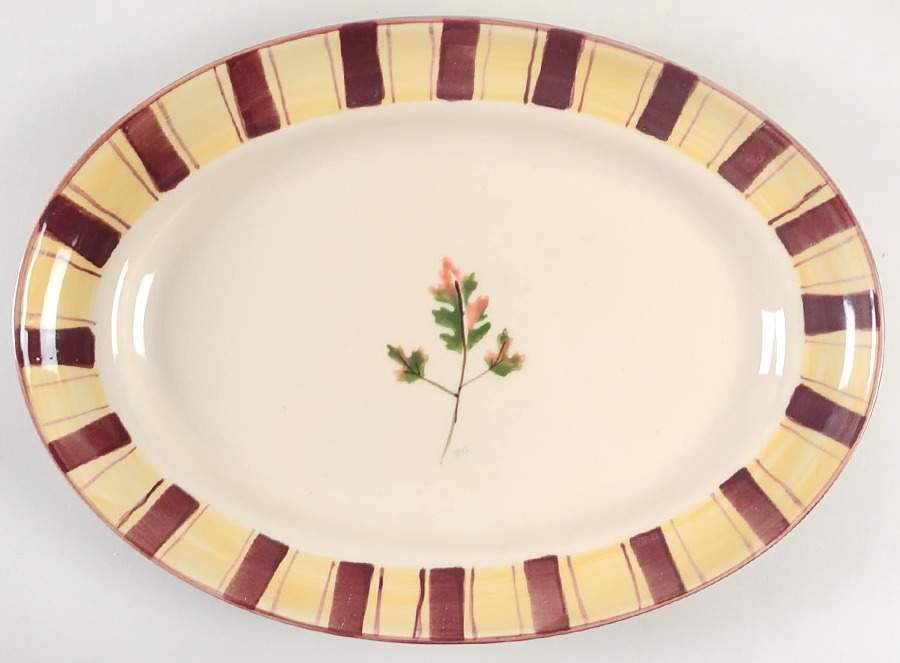 Autumn's Edge 16" Oval Serving Platter by Hartstone-1