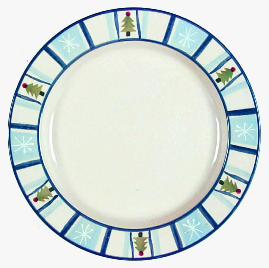 Holiday Penguin Dinner Plate by Hartstone-1