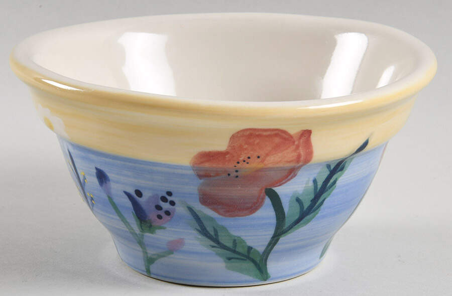 Prairie Flower 5" Ribbed Mixing Bowl by Hartstone-1