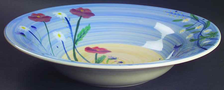 Prairie Flower 12" Round Vegetable Bowl by Hartstone-1