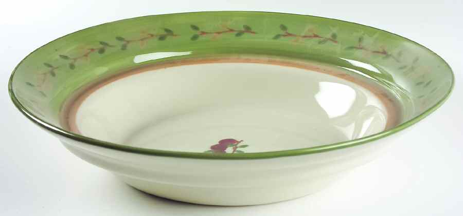 June Cherries 14" Pasta Serving Bowl by Hartstone-1
