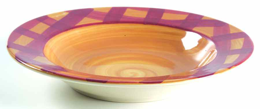 June Cherries Large Rim Soup Bowl by Hartstone-1