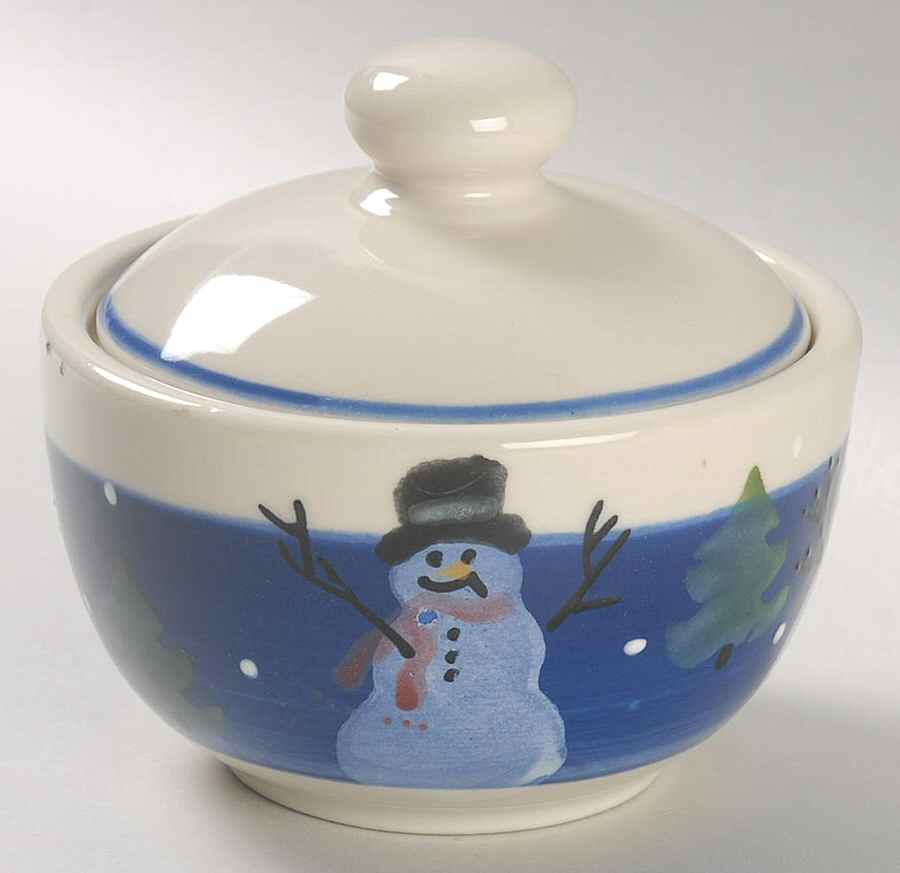 Snow Showers Sugar Bowl & Lid by Hartstone-1