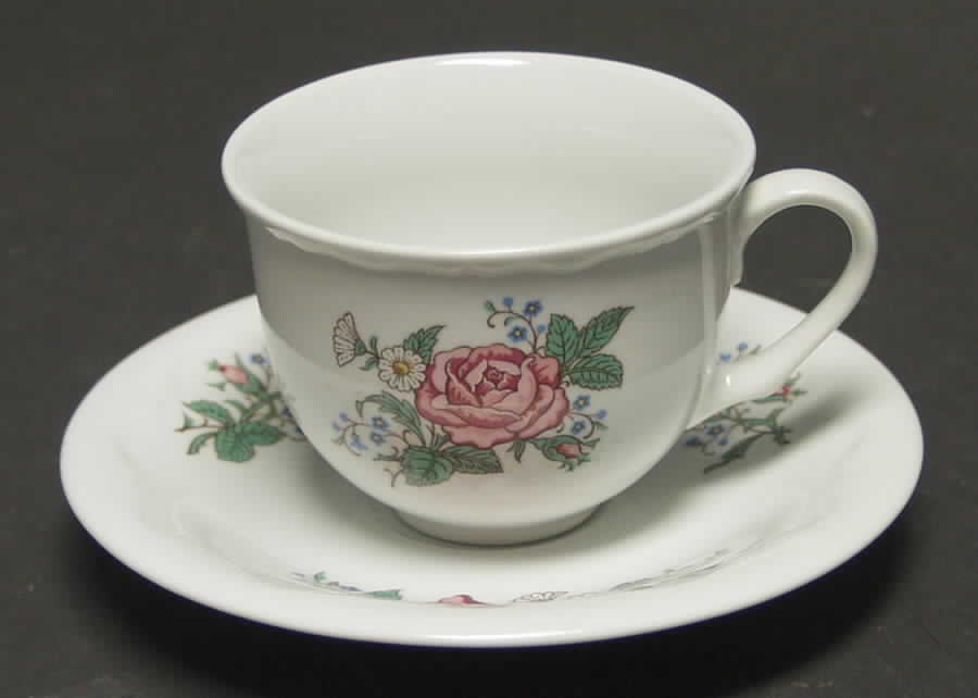 Quiet Moments Flat Cup & Saucer Set by Hallmark-1