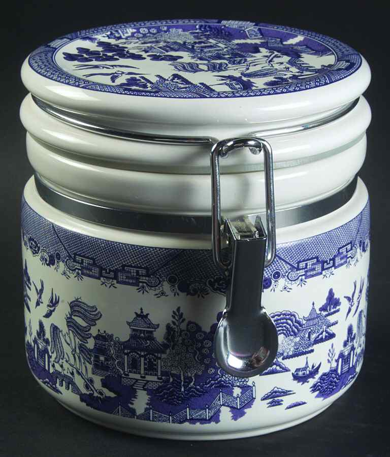 Blue Willow 5" Storage Jar & Lid by Heritage Mint-1