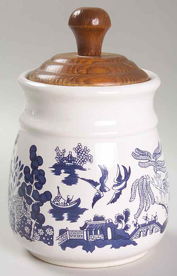 Blue Willow Small Canister & Lid by Heritage Mint-1