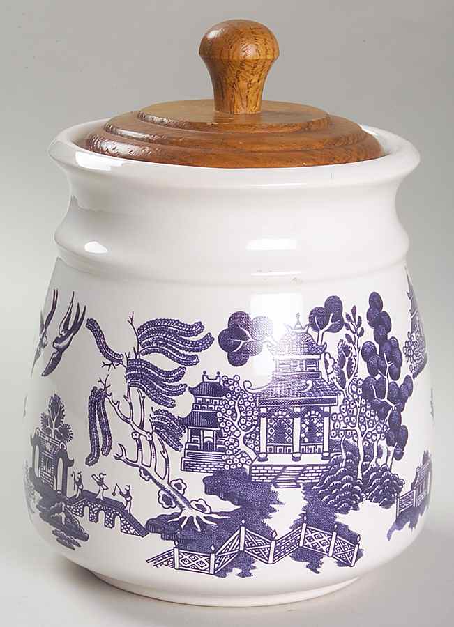 Blue Willow Large Canister & Lid by Heritage Mint-1