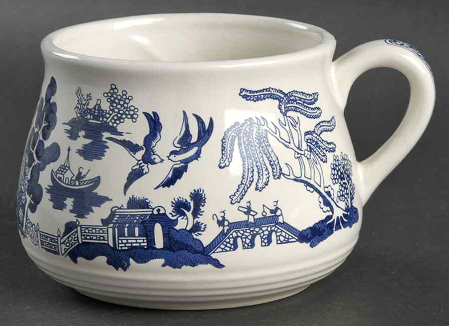 Blue Willow Soup Mug by Heritage Mint-1